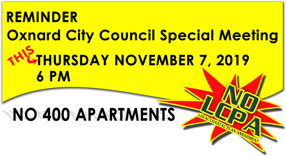 November 7 2019 at 6 PM Special City Council Meeting – Fisherman’s Wharf