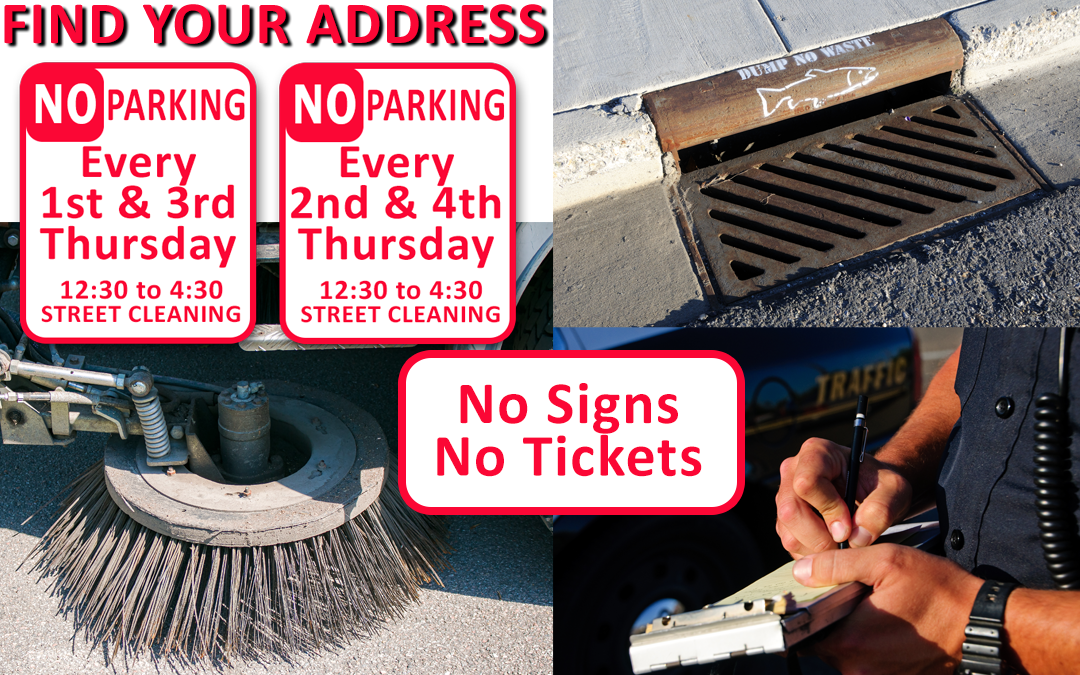 No Street Parking on Street Sweeping Days