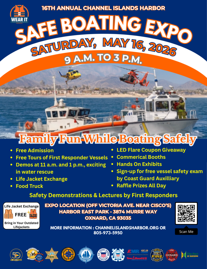 Saturday May 16, 9am-3pm 16th Annual Channel Islands Harbor Safe Boating Expo